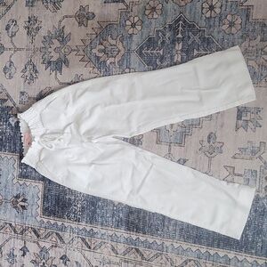 Sono Kids White Linen pants Girls size 8